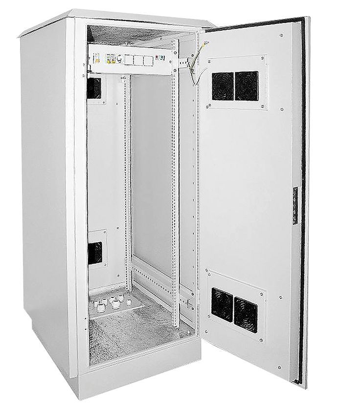 ITK Шкаф уличный напольный 19" LINEA O 33U 720х860мм IP55 металлическая дверь серый