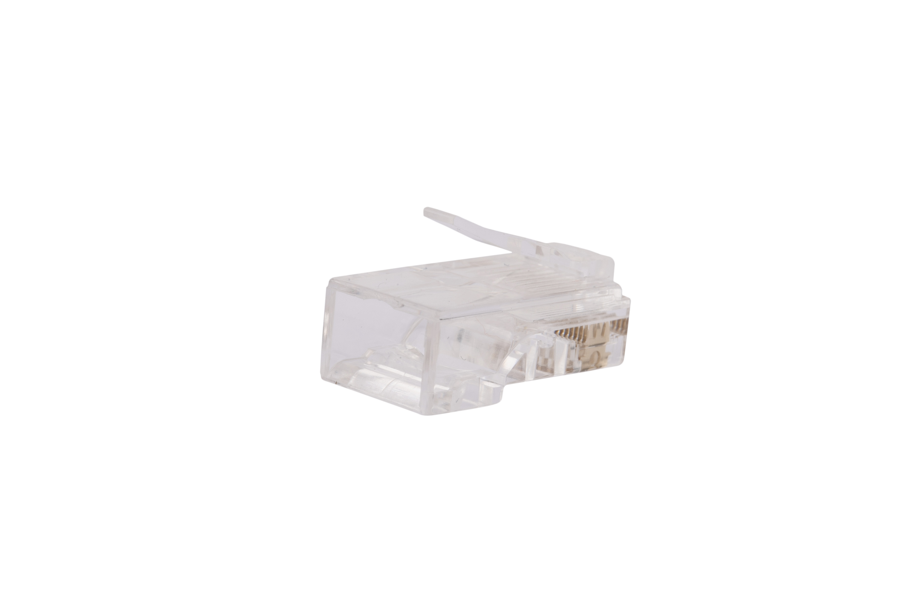 Hyperline PLEZ-8P8C-U-C5-100 Разъем легкой оконцовки RJ-45 (8P8C) под витую пару, категория 5e (50 µ"/ 50 микродюймов), универсальный (для одножильного и многожильного кабеля) (100 шт.) — фото