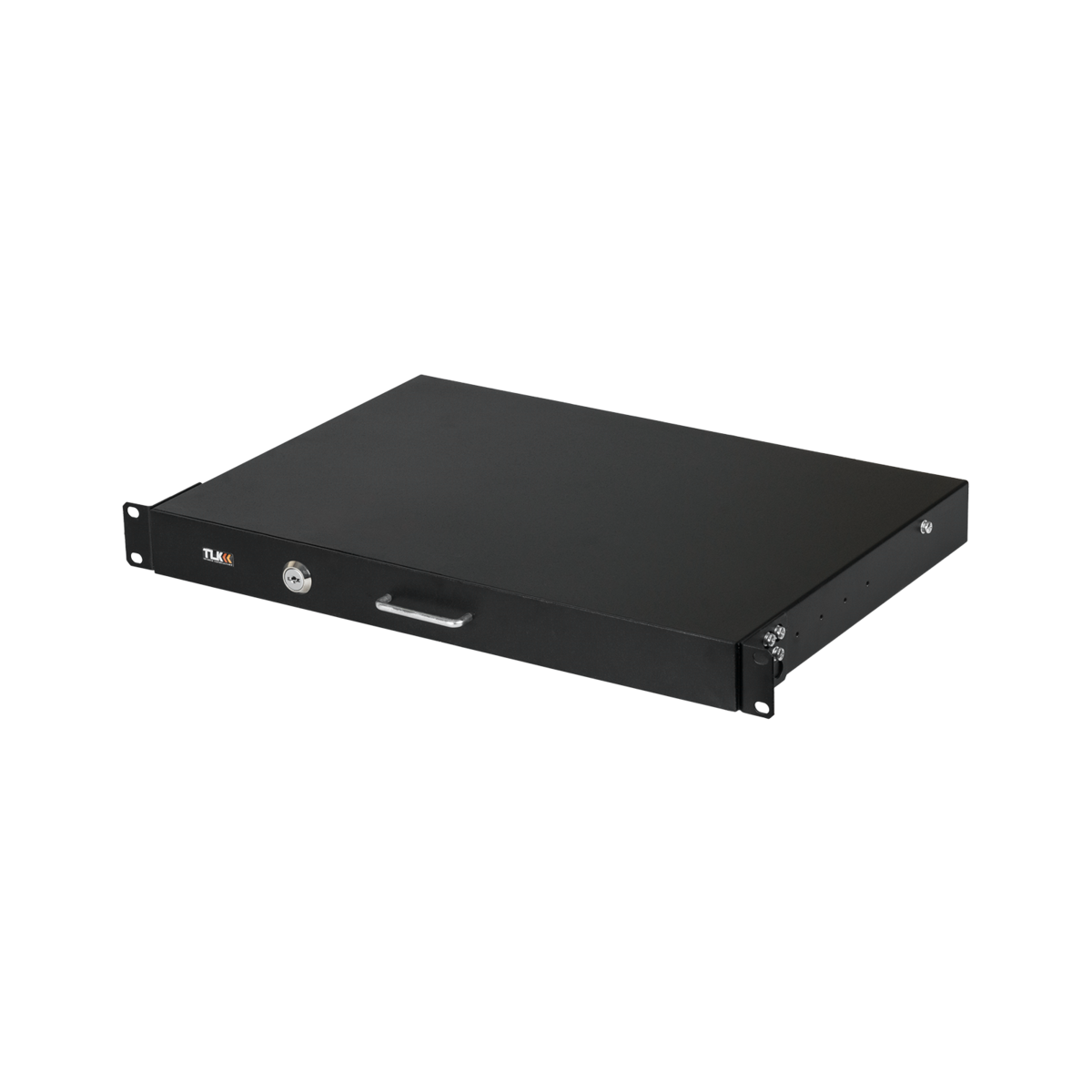 Полка под документы или клавиатуру, выдвижная NIKOMAX, 19", 1U, Ш432хГ300мм, черная — фото