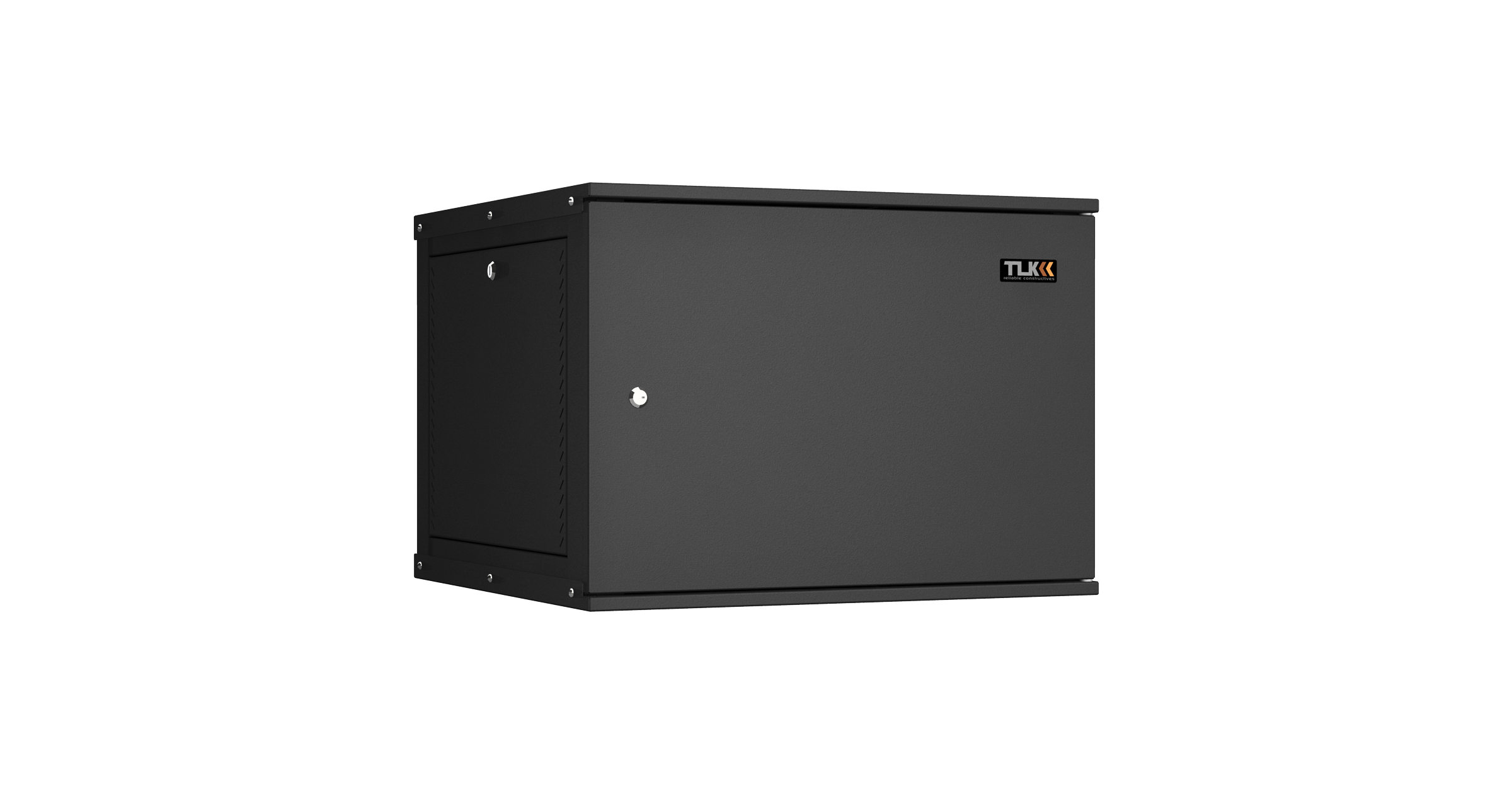 Настенный разборный шкаф NIKOMAX Essential Line 19", 9U, цельнометаллическая дверь, Ш600хВ436хГ600мм, 2 пары монтажных направляющих, черный — фото
