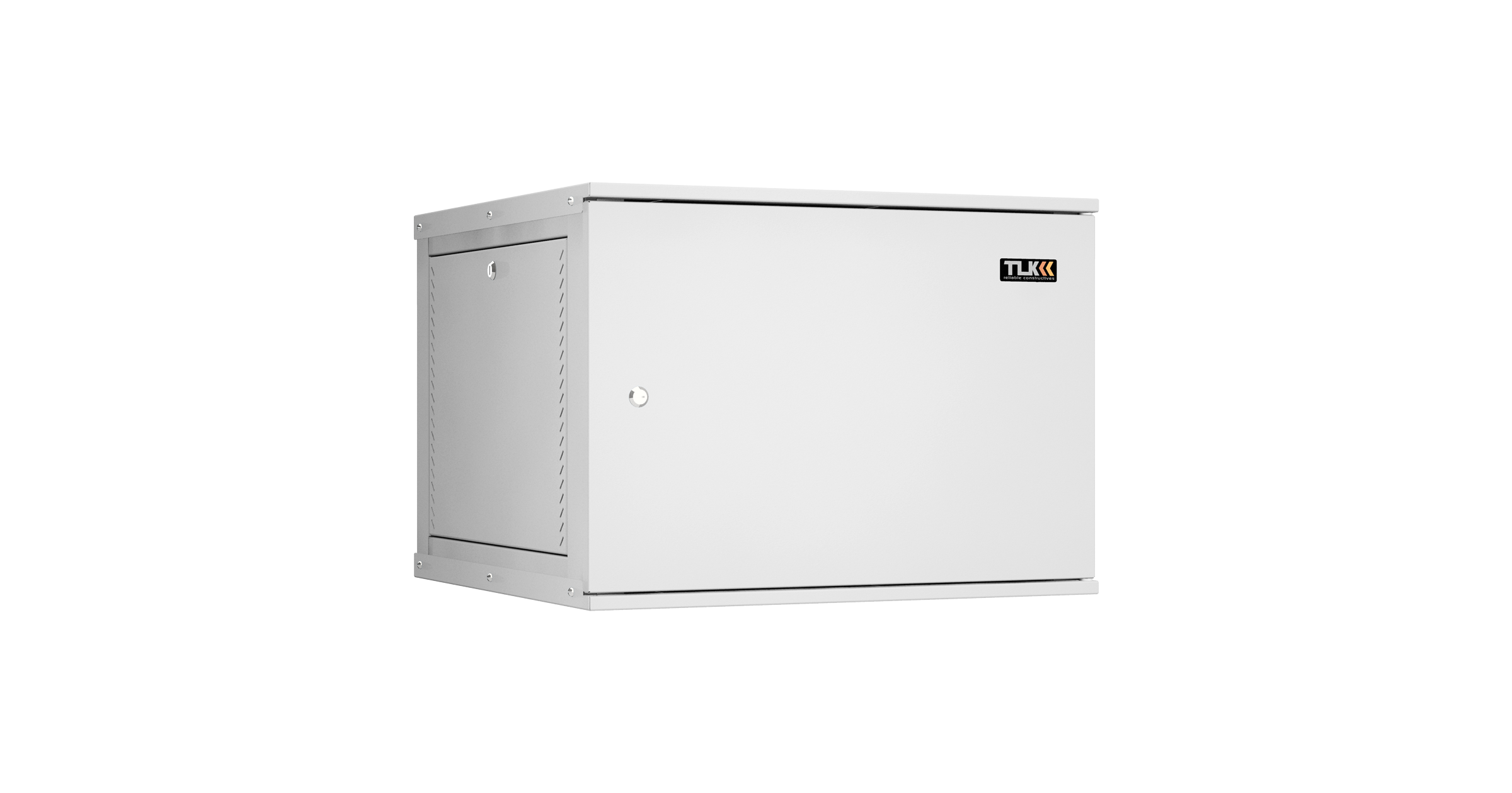 Настенный разборный шкаф NIKOMAX Essential Line 19", 9U, цельнометаллическая дверь, Ш600хВ436хГ600мм, 2 пары монтажных направляющих, серый — фото
