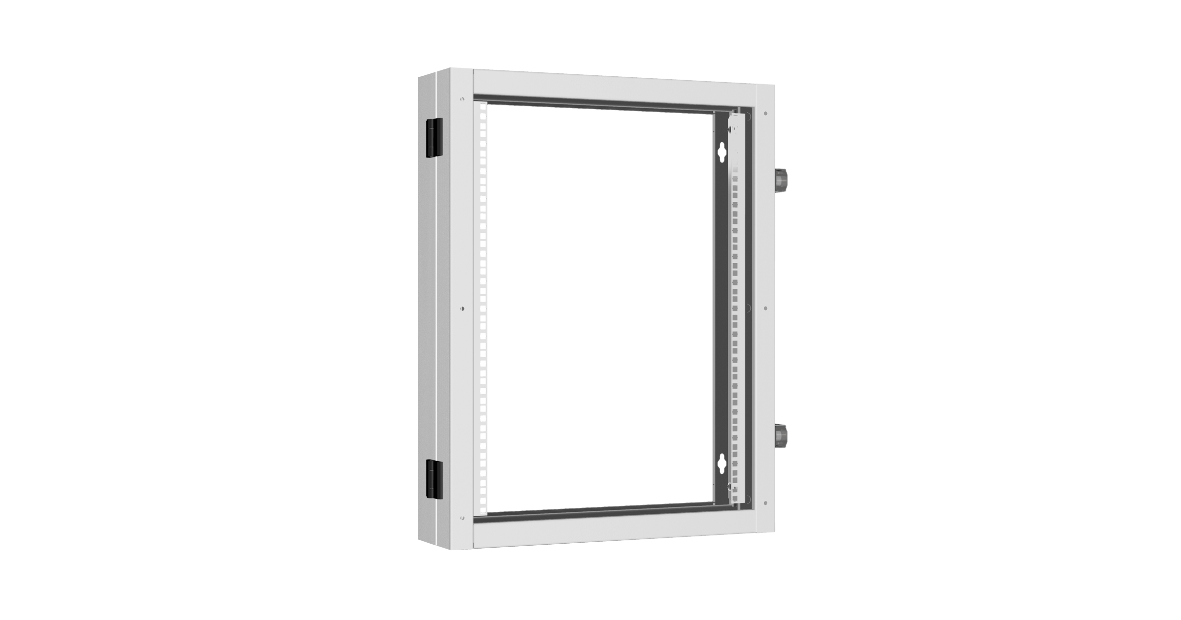 Пристенная поворотная секция NIKOMAX 19", 15U, Ш600хВ770хГ156мм, 1 пары L-образных монтажных направляющих, серый RAL 7035. — фото