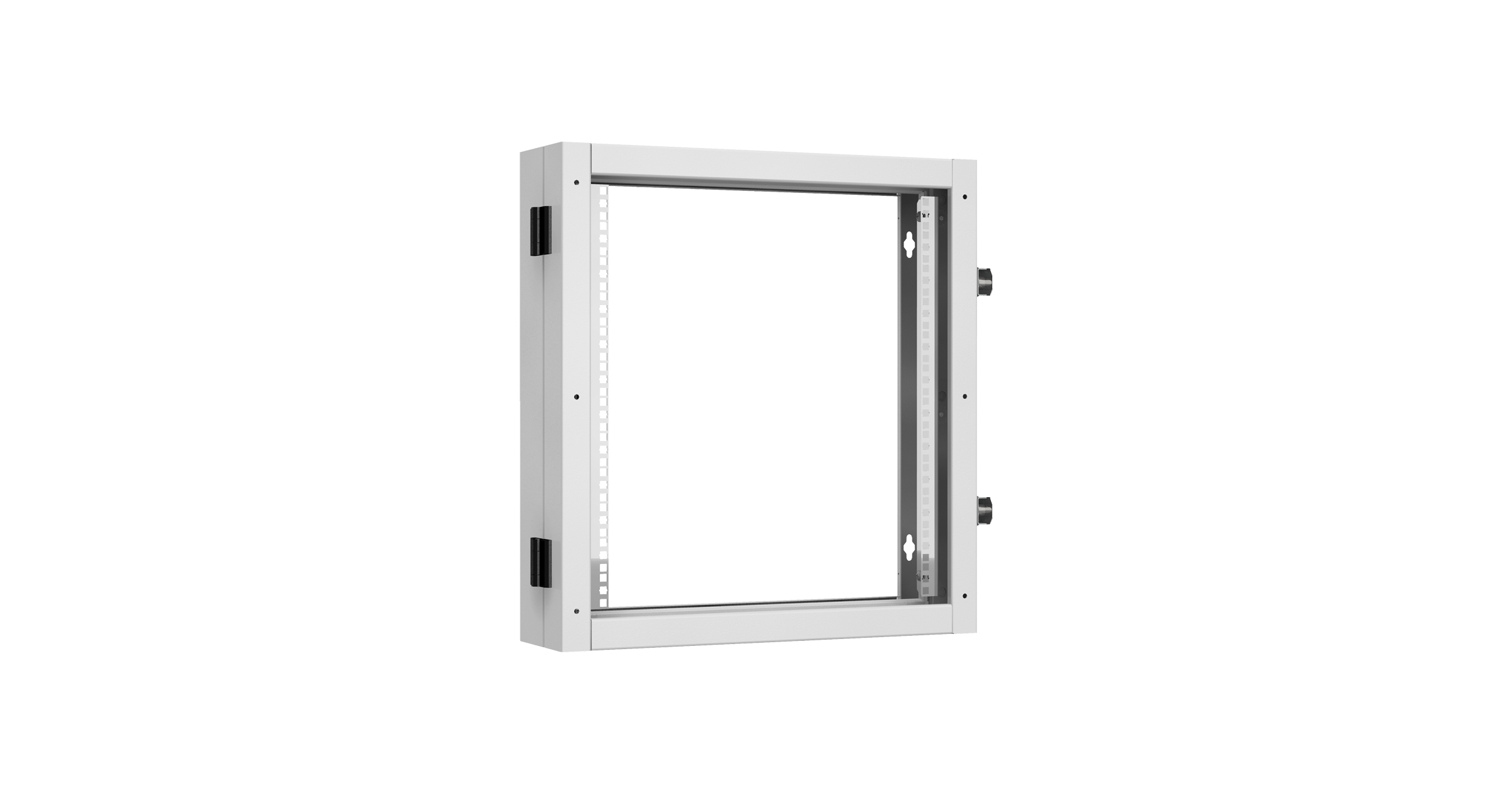 Пристенная поворотная секция NIKOMAX 19", 12U, Ш600хВ636хГ156мм, 1 пары L-образных монтажных направляющих, серый RAL 7035. — фото
