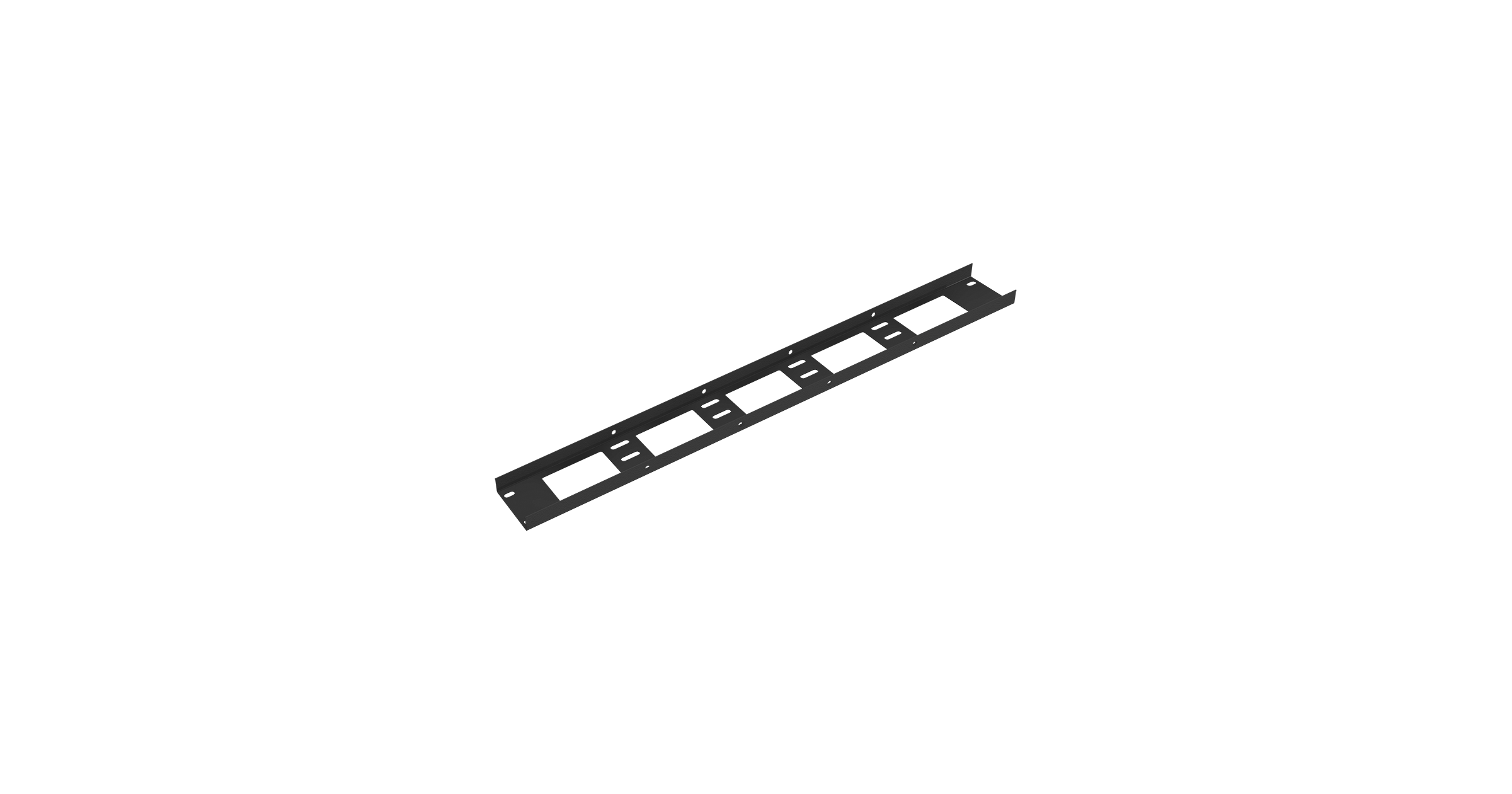 Органайзер кабельный вертикальный NIKOMAX Essential Line, 18U, для шкафов серий TFI-R, Ш75хВ731хГ20мм, металлический, с крепежом, цвет черный — фото
