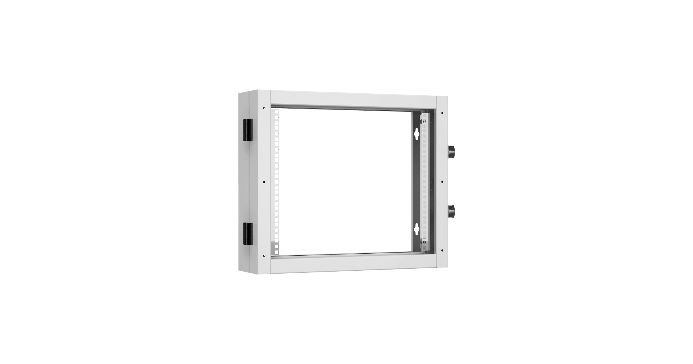 Пристенная поворотная секция NIKOMAX 19", 9U, Ш600хВ503хГ156мм, 1 пары L-образных монтажных направляющих, серый RAL 7035. — фото