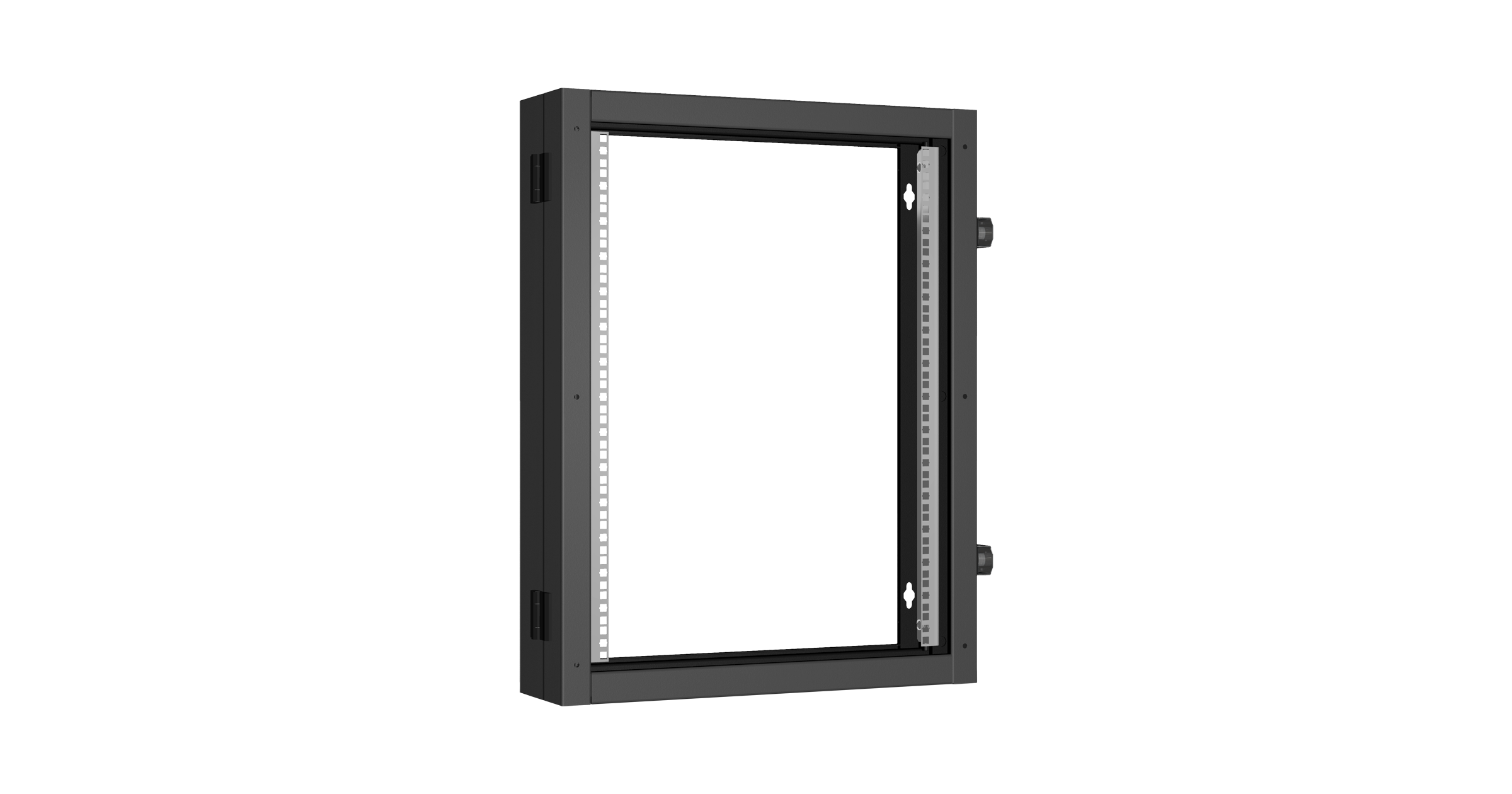 Пристенная поворотная секция NIKOMAX 19", 15U, Ш600хВ770хГ156мм, 1 пары L-образных монтажных направляющих, черный RAL 9005. — фото