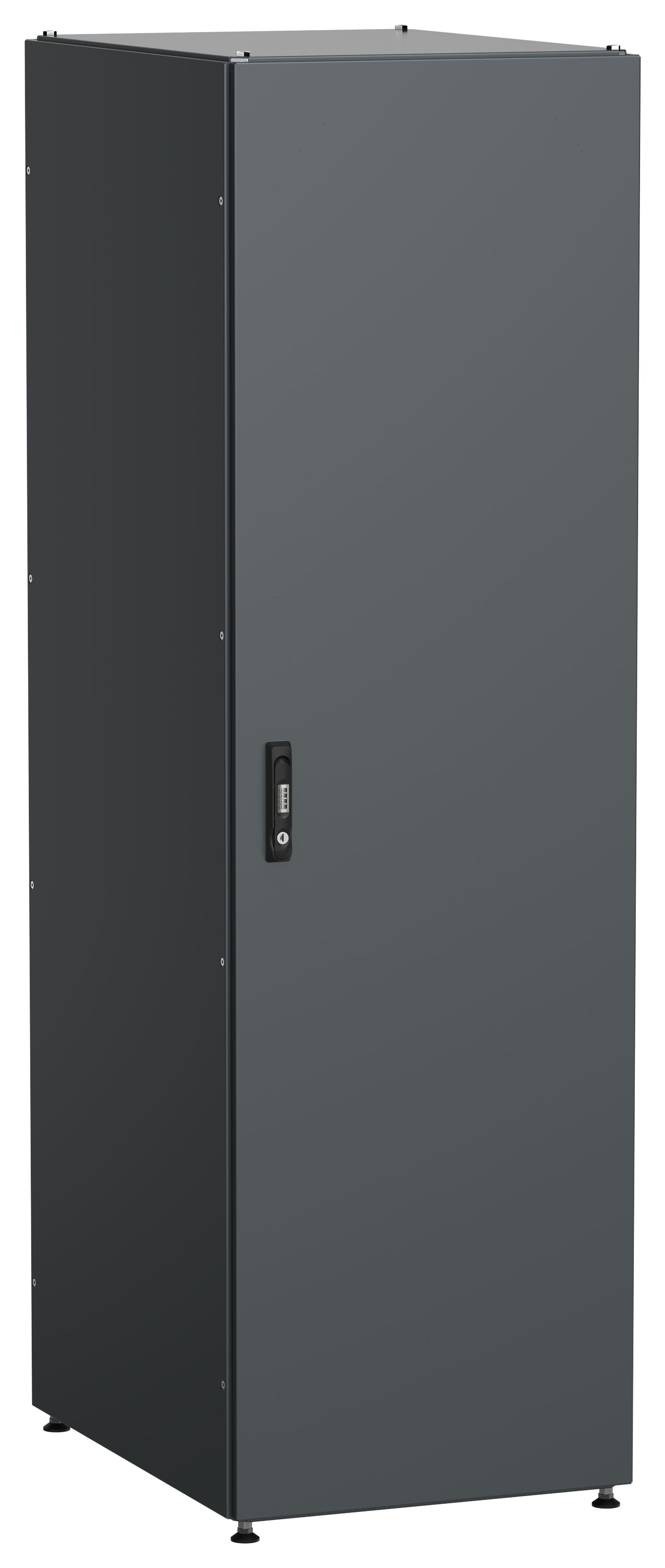 ITK Шкаф серверный 19" 42U 600х800мм одностворчатые глухие двери IP54 черный РФ