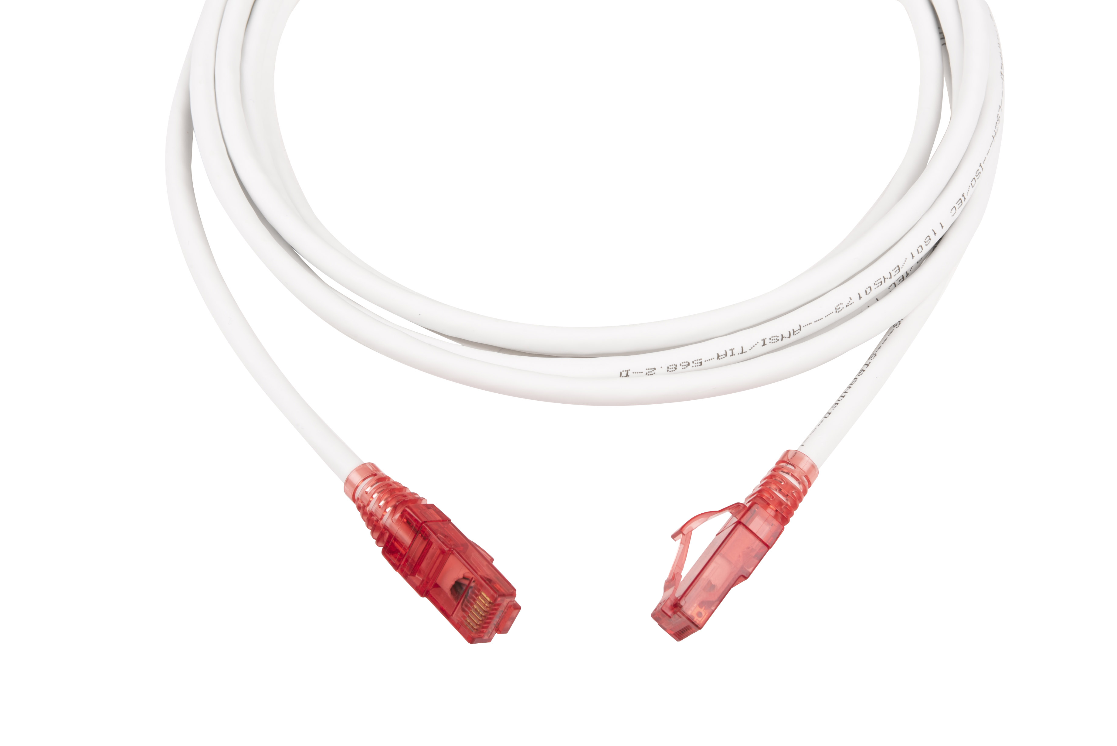 Hyperline PC-LPM-UTP-RJ45-RJ45-C5e-3M-LSZH-WH Патч-корд RJ-45/RJ-45, неэкранированный U/UTP, категория 5e (100% Fluke Component Tested), 24AWG, LSZH, 3 м, белый — фото