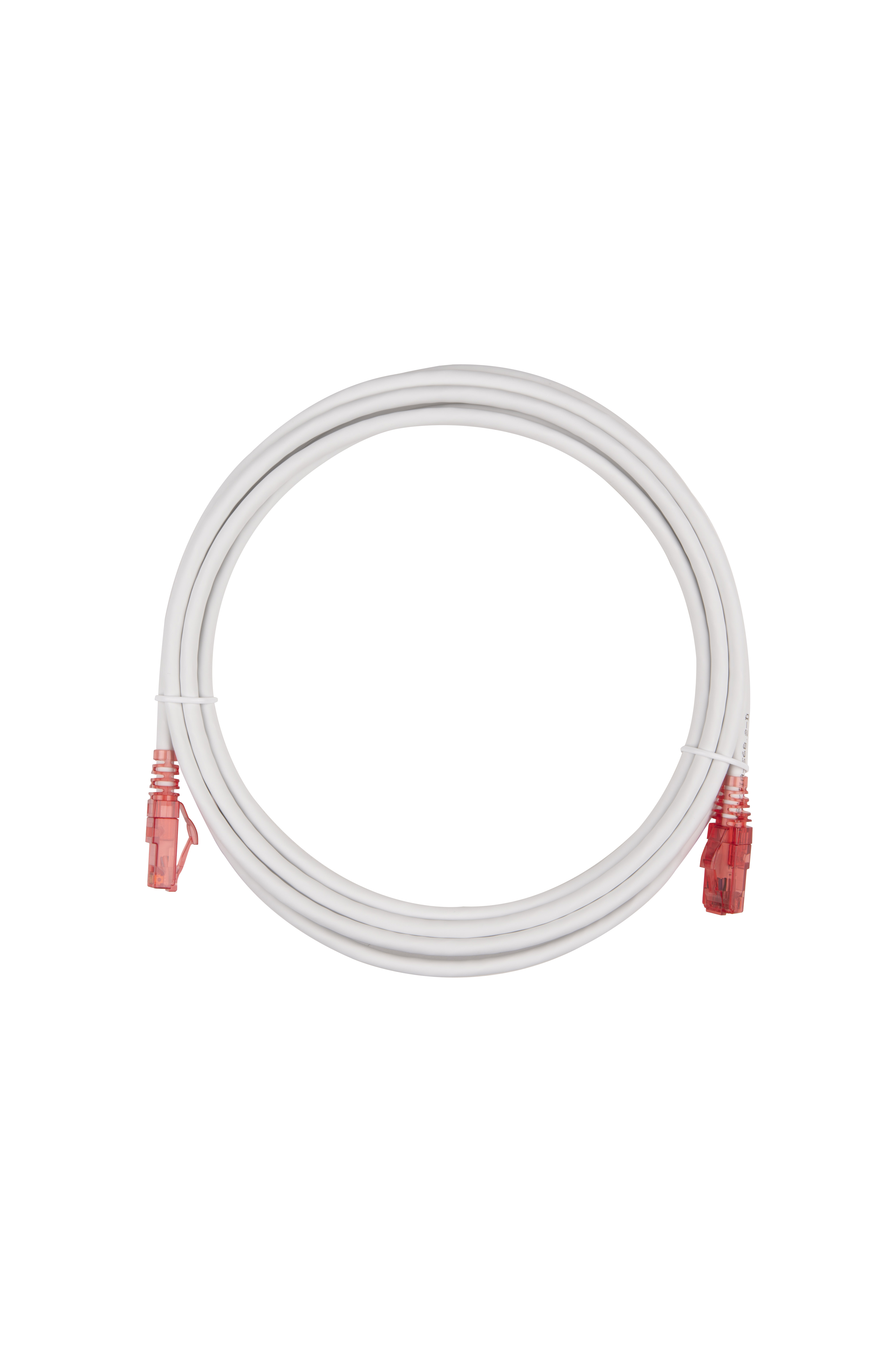 Hyperline PC-LPM-UTP-RJ45-RJ45-C5e-3M-LSZH-WH Патч-корд RJ-45/RJ-45, неэкранированный U/UTP, категория 5e (100% Fluke Component Tested), 24AWG, LSZH, 3 м, белый — фото
