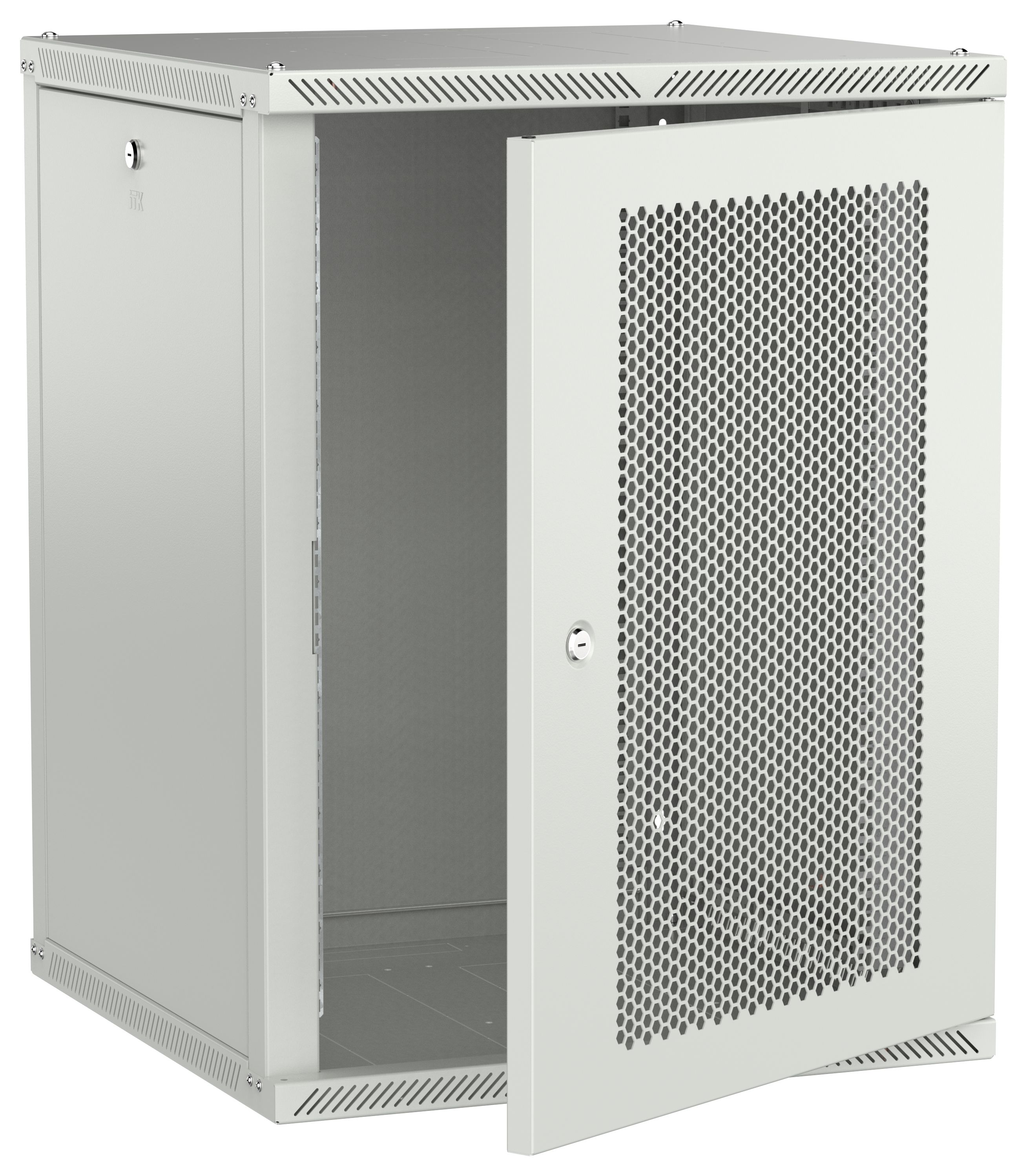 ITK LINEA W Шкаф настенный 15U 600х600мм дверь перфорированная серый 2.0