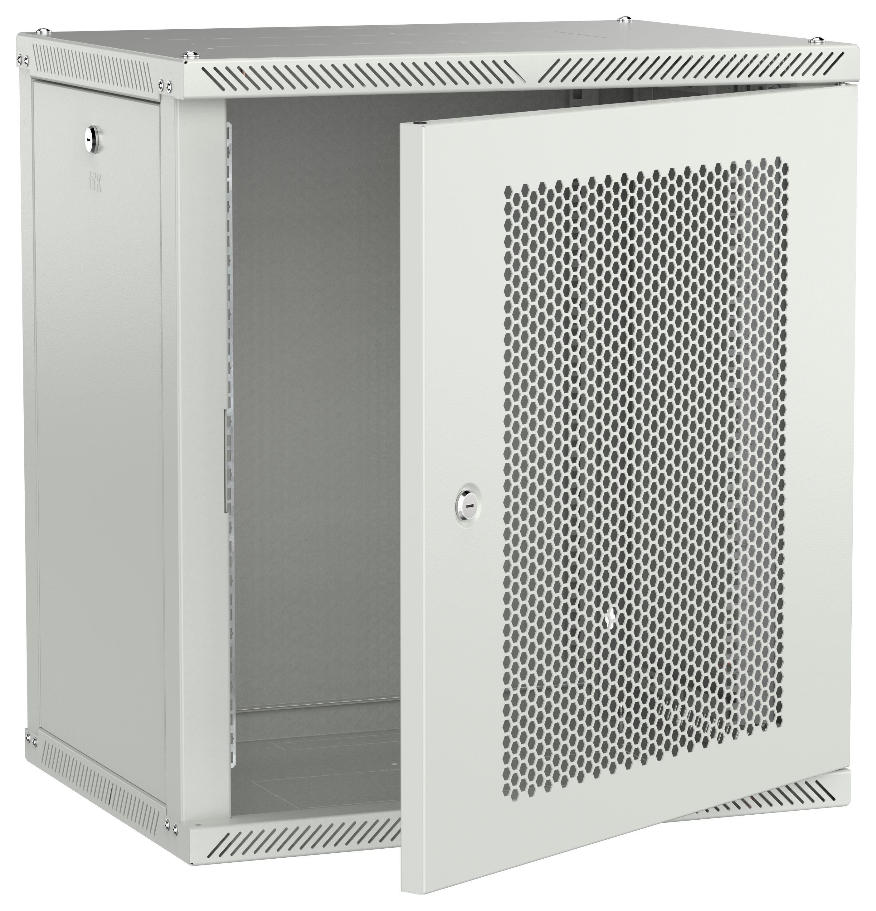 ITK LINEA W Шкаф настенный 12U 600х450мм дверь перфорированная серый 2.0