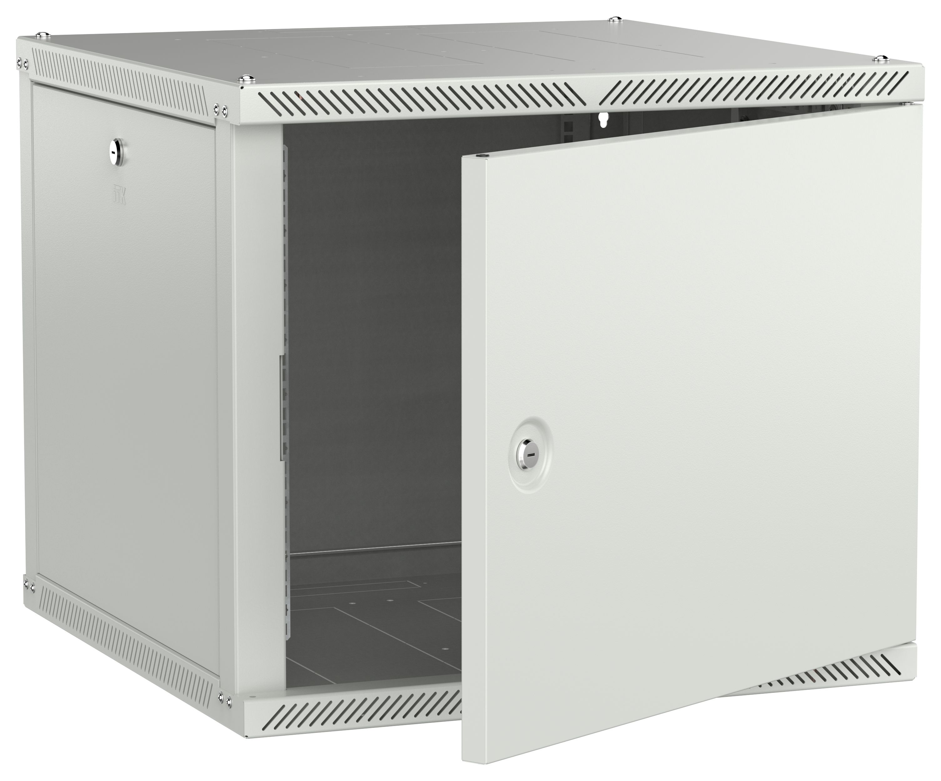 ITK LINEA W Шкаф настенный 9U 600х600мм дверь металл серый 2.0