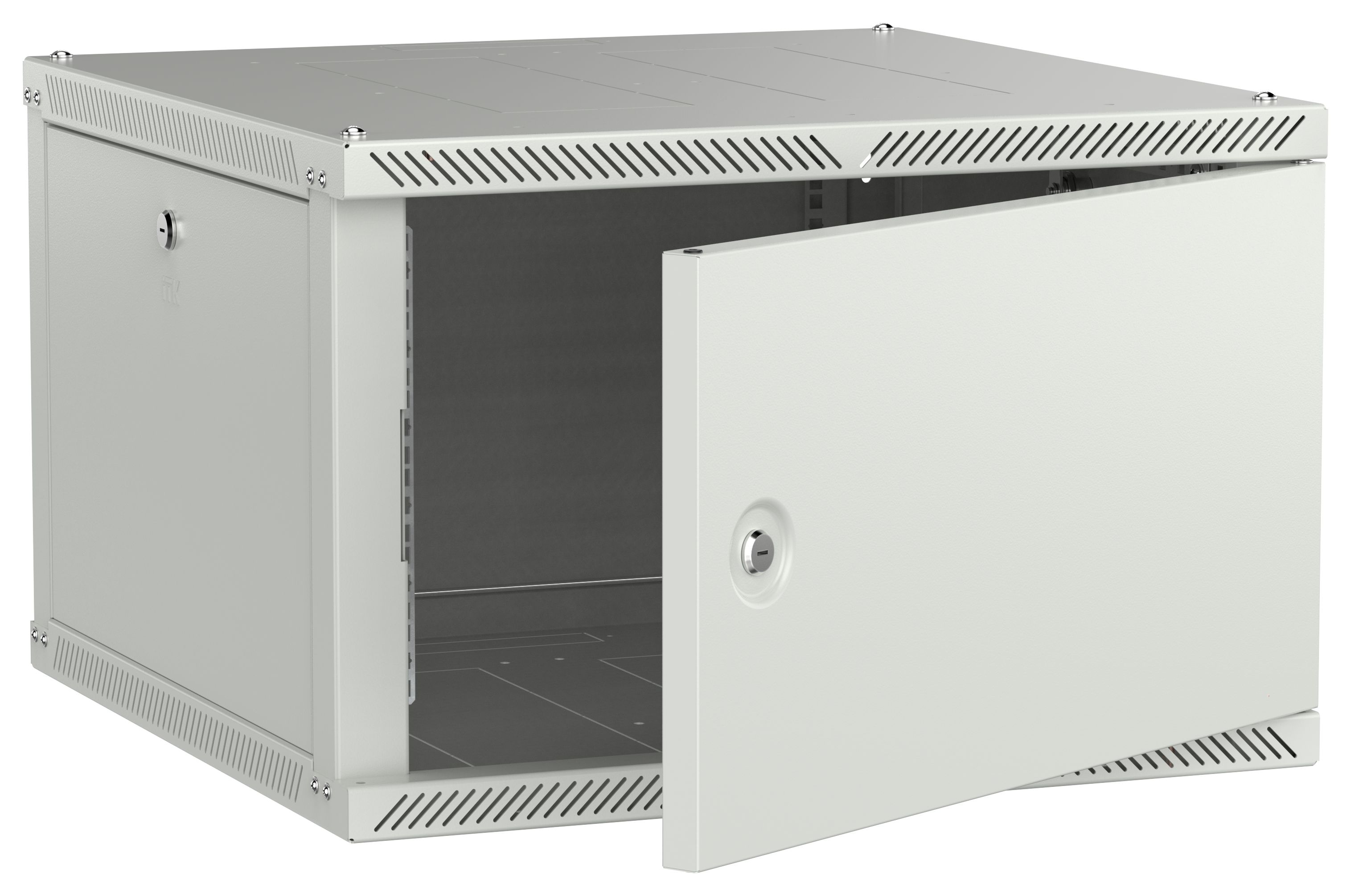 ITK LINEA W Шкаф настенный 6U 600х600мм дверь металл серый 2.0