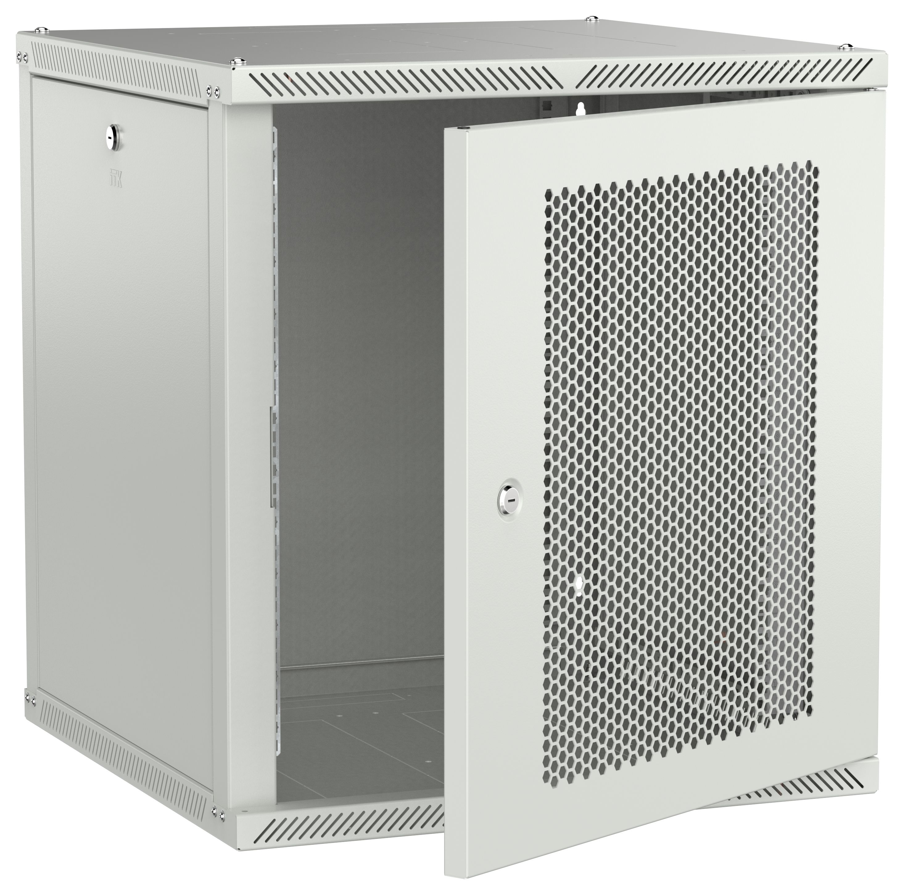ITK LINEA W Шкаф настенный 12U 600х600мм дверь перфорированная серый 2.0