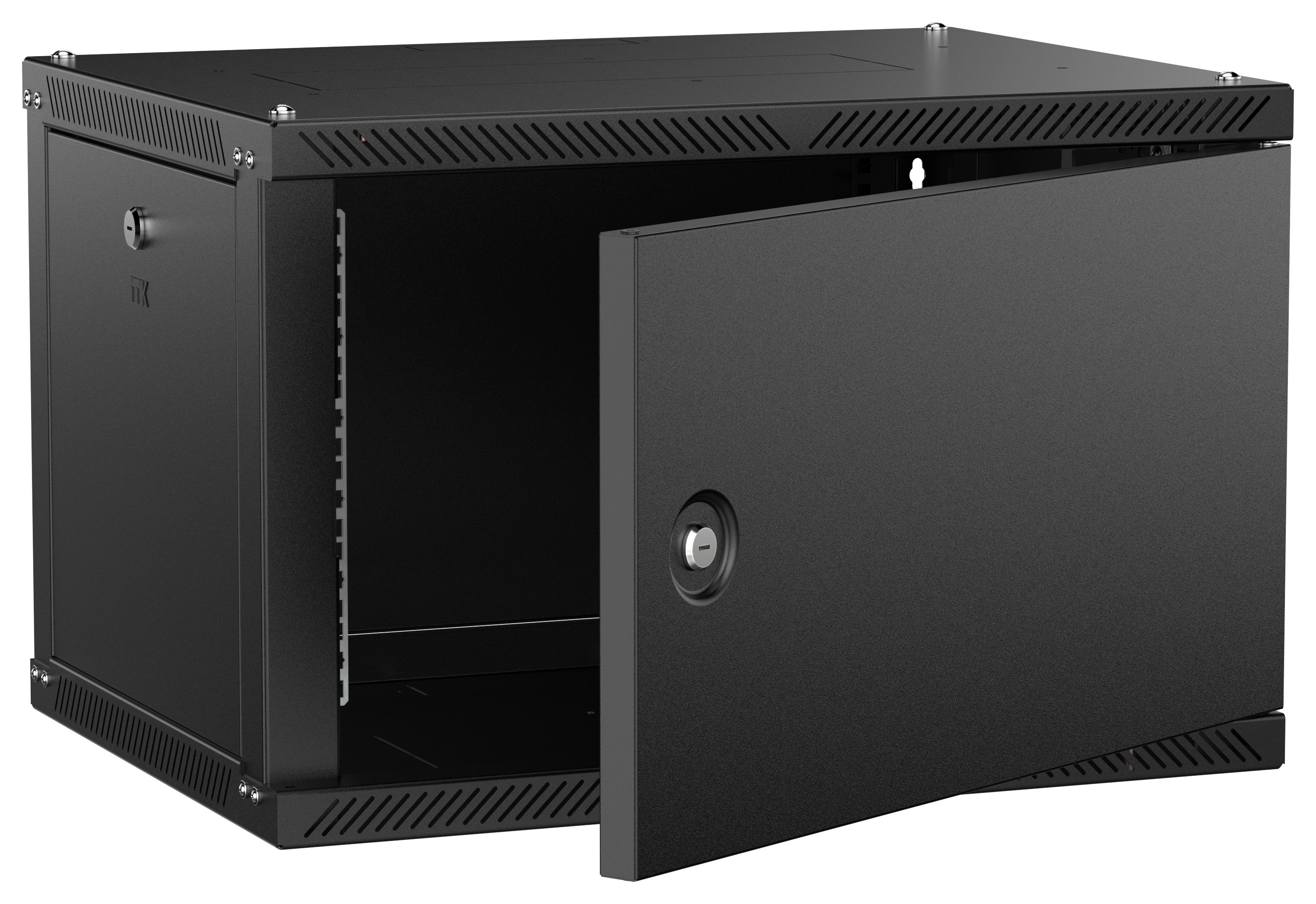 ITK LINEA W Шкаф настенный 6U 600х450мм дверь металл черный 2.0