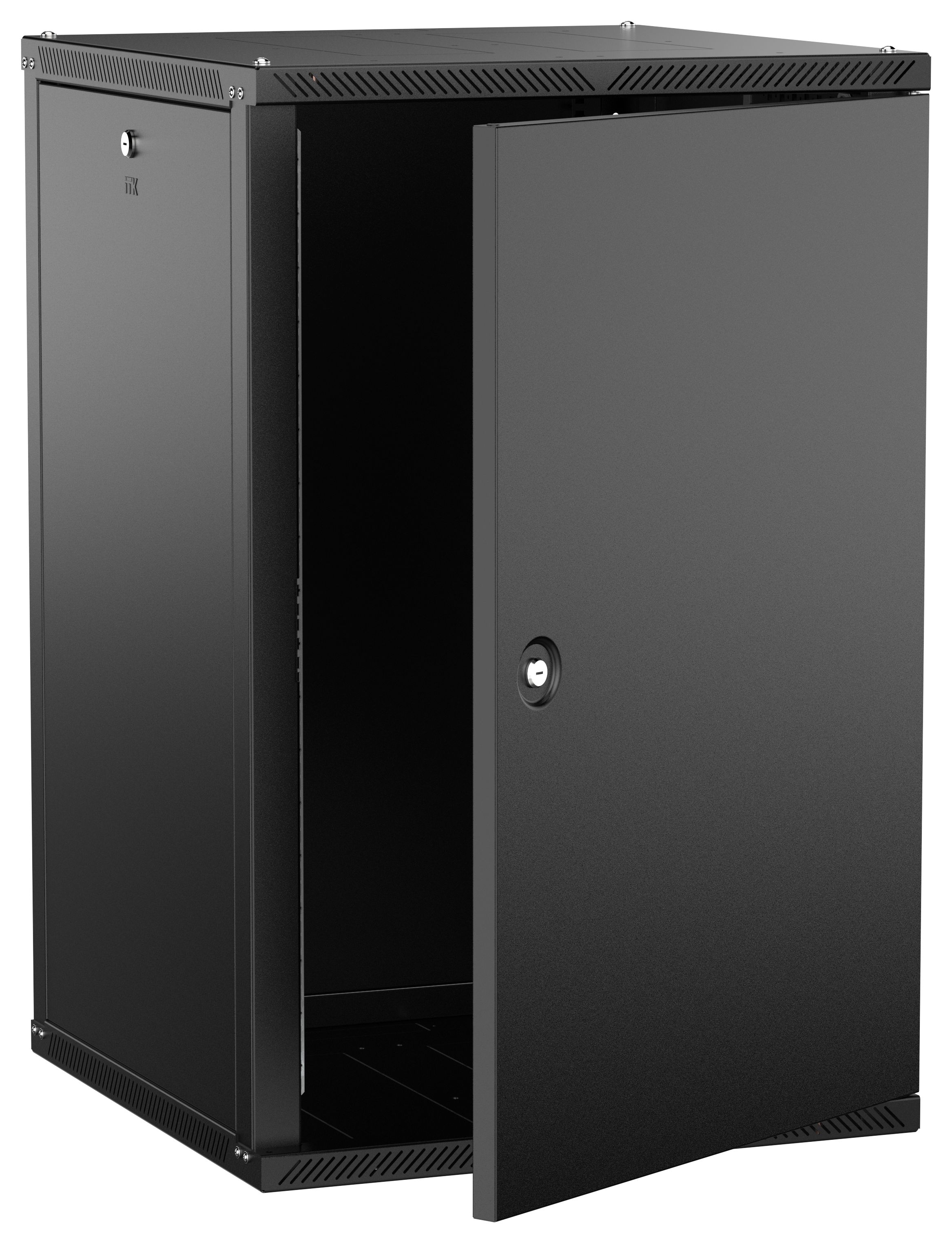 ITK LINEA W Шкаф настенный 18U 600х600мм дверь металл черный 2.0
