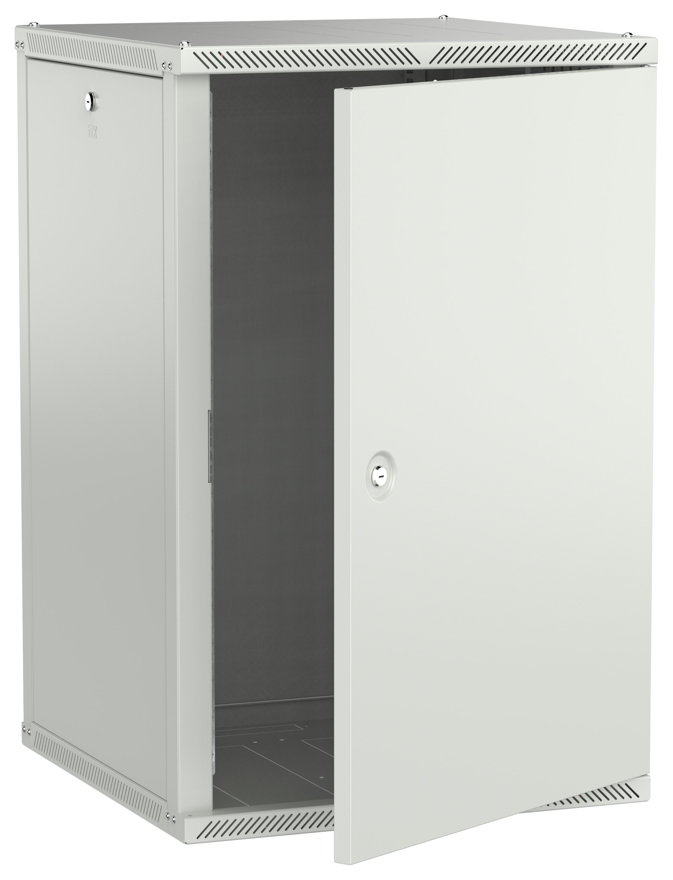 ITK LINEA W Шкаф настенный 18U 600х600мм дверь металл серый 2.0