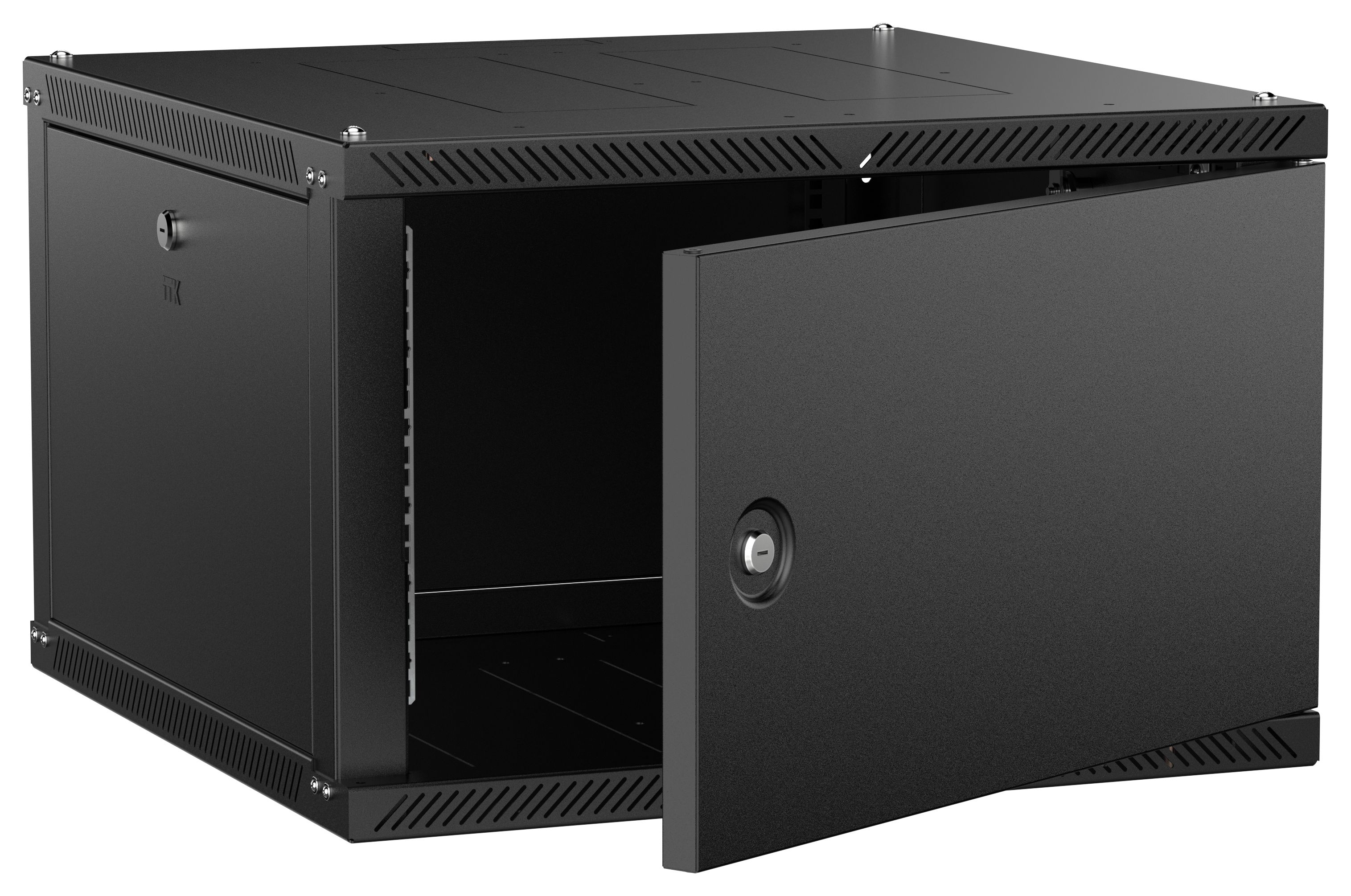 ITK LINEA W Шкаф настенный 6U 600х600мм дверь металл черный 2.0