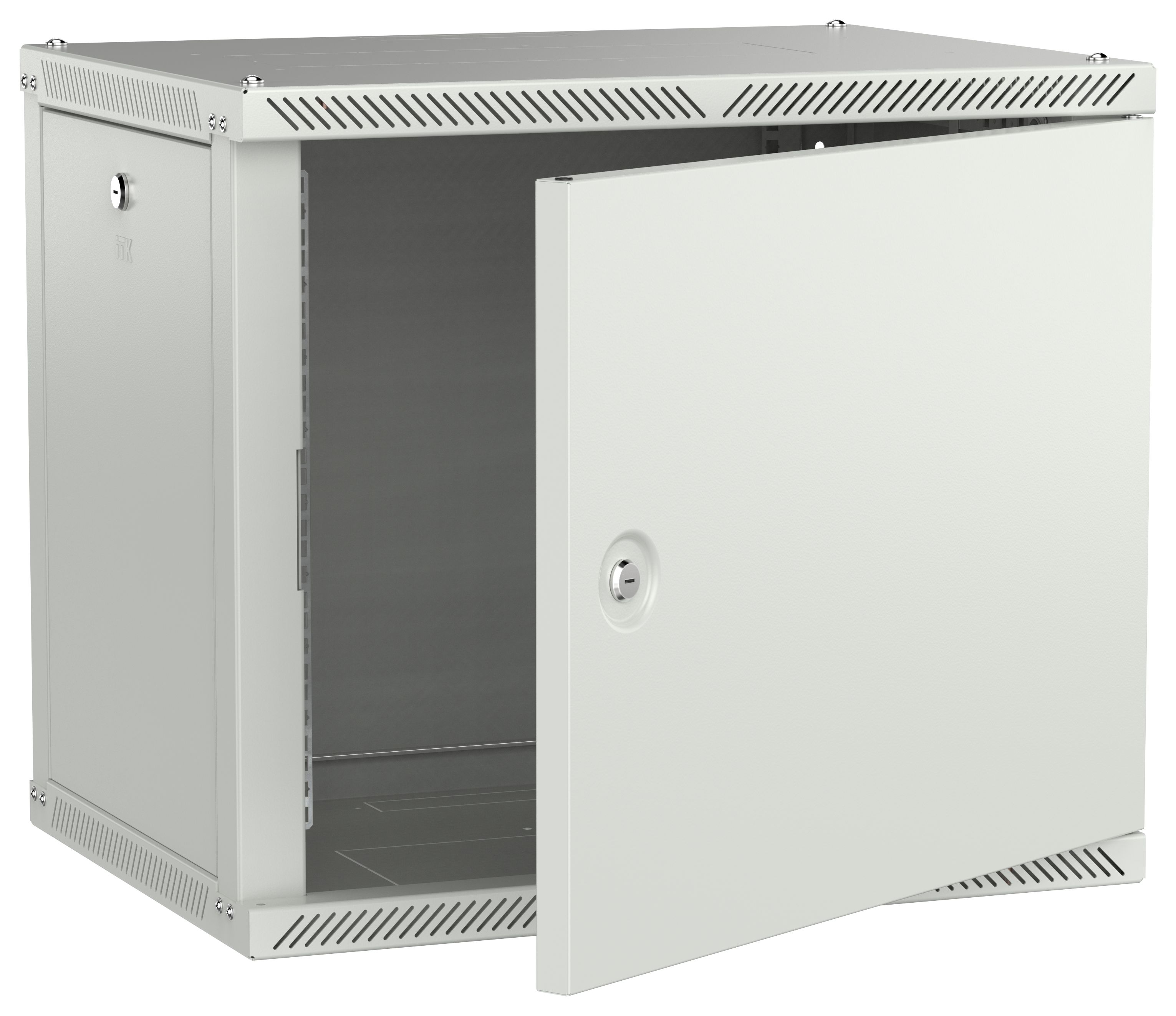 ITK LINEA W Шкаф настенный 9U 600х450мм дверь металл серый 2.0