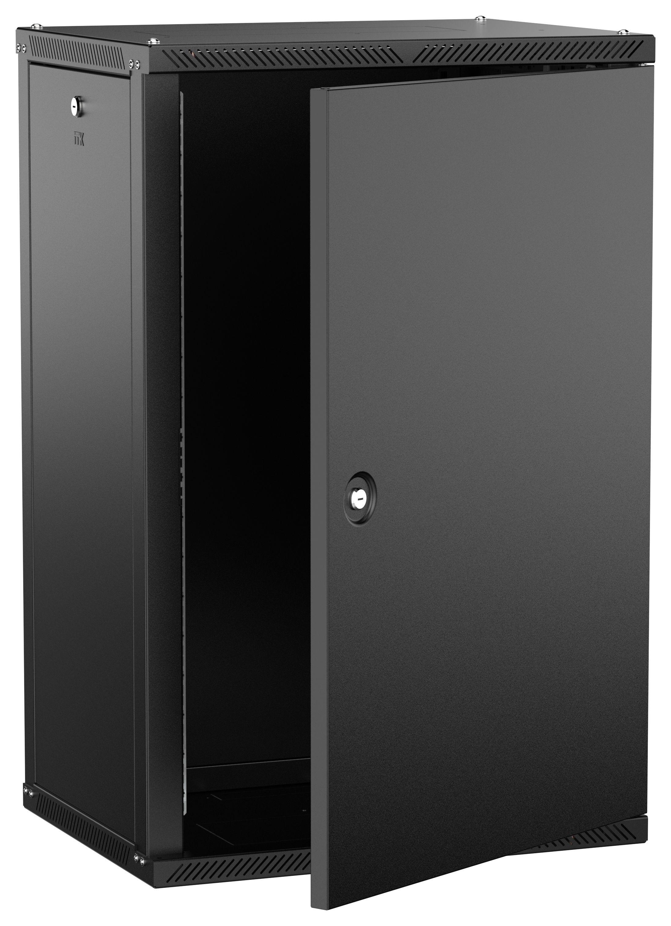 ITK LINEA W Шкаф настенный 18U 600х450мм дверь металл черный 2.0
