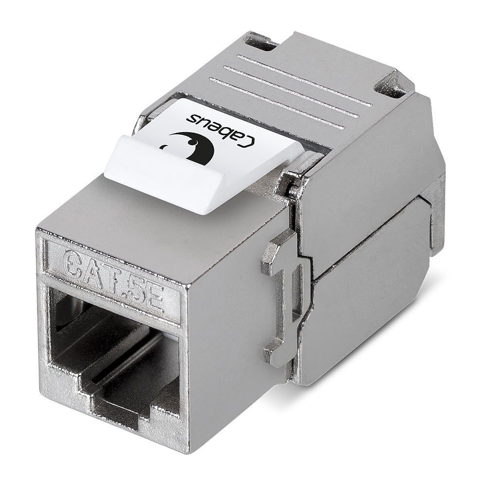 Cabeus KJ-RJ45-Cat.5e-SH-180-Toolless Вставка Keystone Jack RJ-45(8P8C), 180 градусов, категория 5e, экранированная, без инструмента Toolless — фото