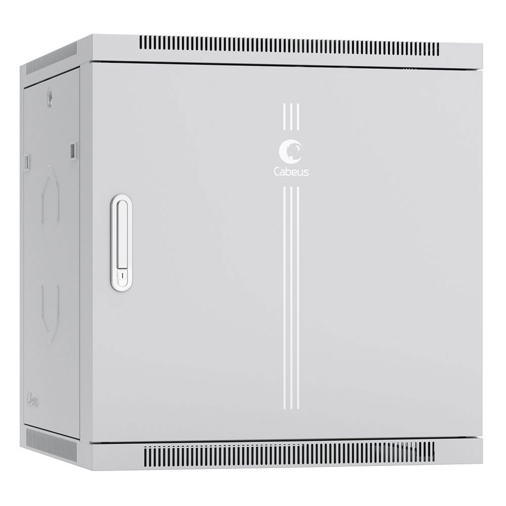 Cabeus SH-05F-12U60/60m Шкаф телекоммуникационный настенный 19" 12U 600x600x635mm (ШхГхВ) дверь металл — фото