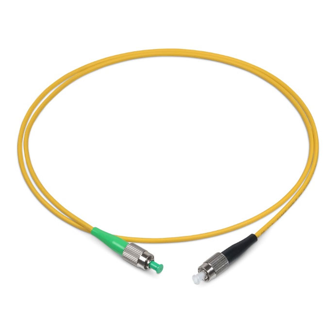 Оптический патч-корд simplex FC-FC 9/125 SM Cabeus FOP(s)-9-FC/APC-FC/UPC-10m 10 метров желтый LSZH — фото