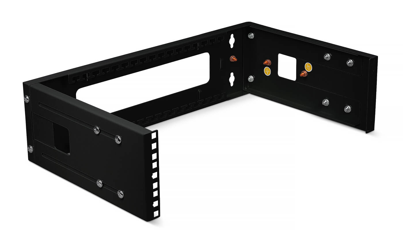 Cabeus NC-3U-BK Кронштейн настенный 19" 3U, цвет черный — фото