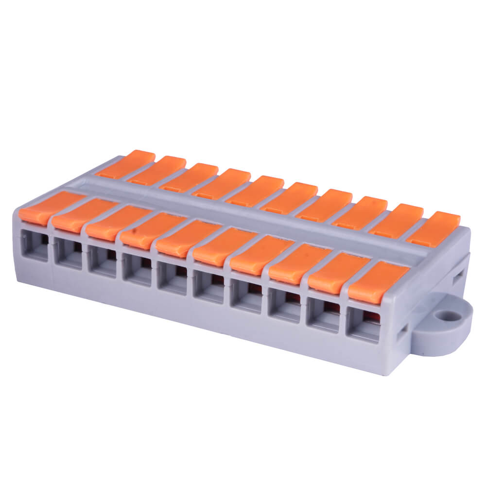 Cabeus MX662-10R Клемма соединительная универсальная проходная 10 полюсов с рычагом 0,5-6,0 (1шт) — фото
