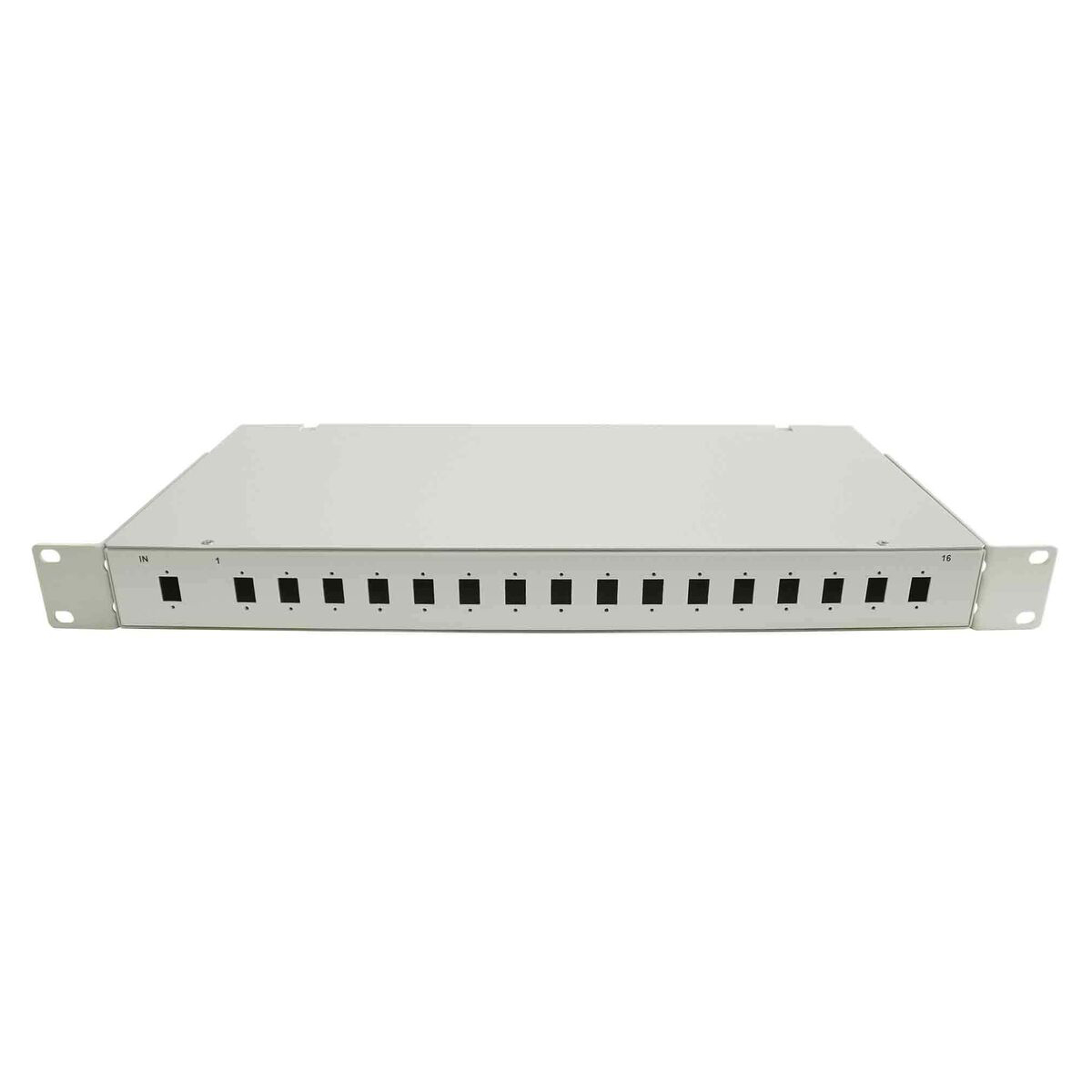 Cabeus FO-19-16SC-SPL-T Кросс оптический стоечный, 19, под сплиттер 1x16, серый