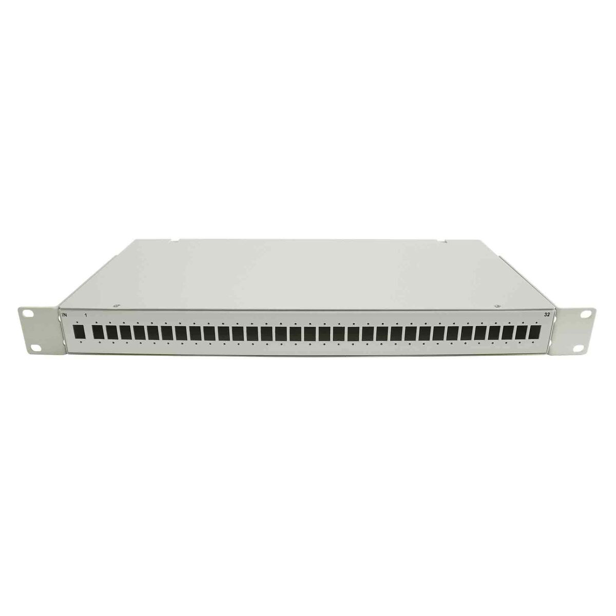 Cabeus FO-19-32SC-SPL-T Кросс оптический стоечный, 19, под сплиттер 1x32, серый