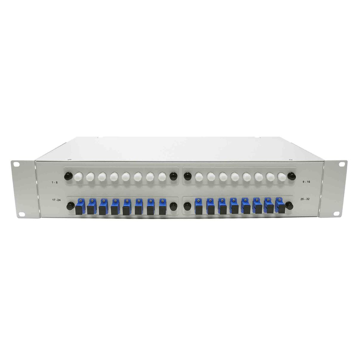 Cabeus FO-19-4FP-32FC/ST/SC-T Кросс оптический стоечный, 19, до 32 портов, серый