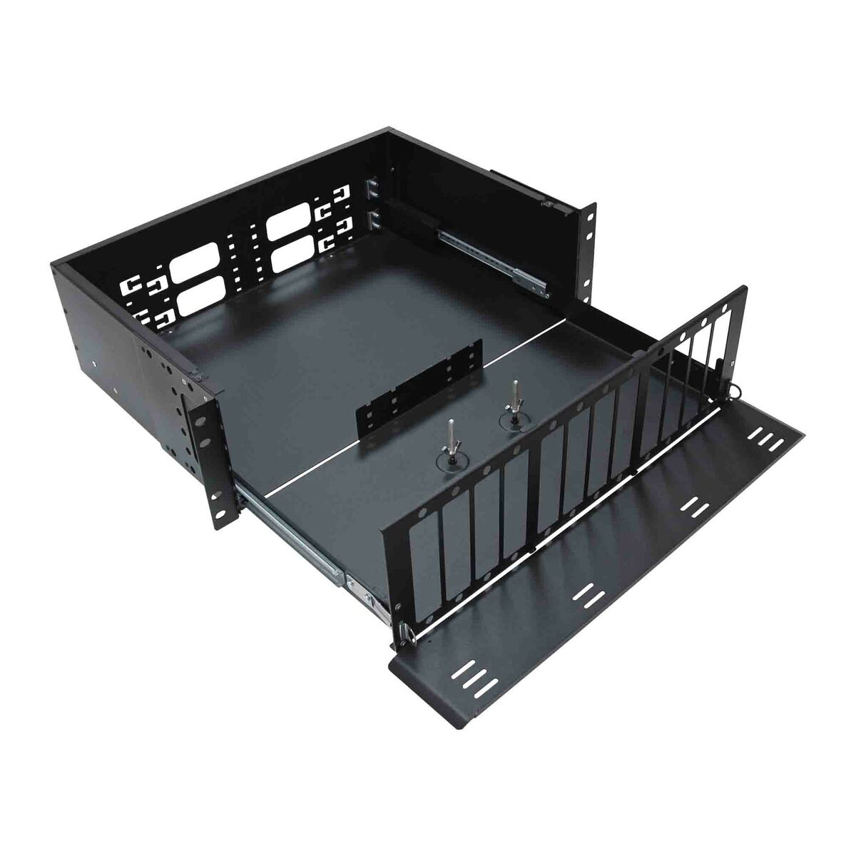 Cabeus ODF-19-12FP-96FC/ST/SC-S-BK-T Кросс оптический стоечный выдвижной, 19, до 96 портов, черный