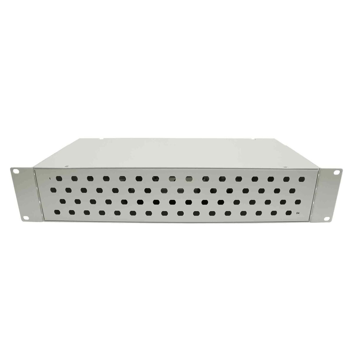 Cabeus FO-19-64FC-T Кросс оптический стоечный, 19, до 64 портов FC(ST), сплошная панель, серый