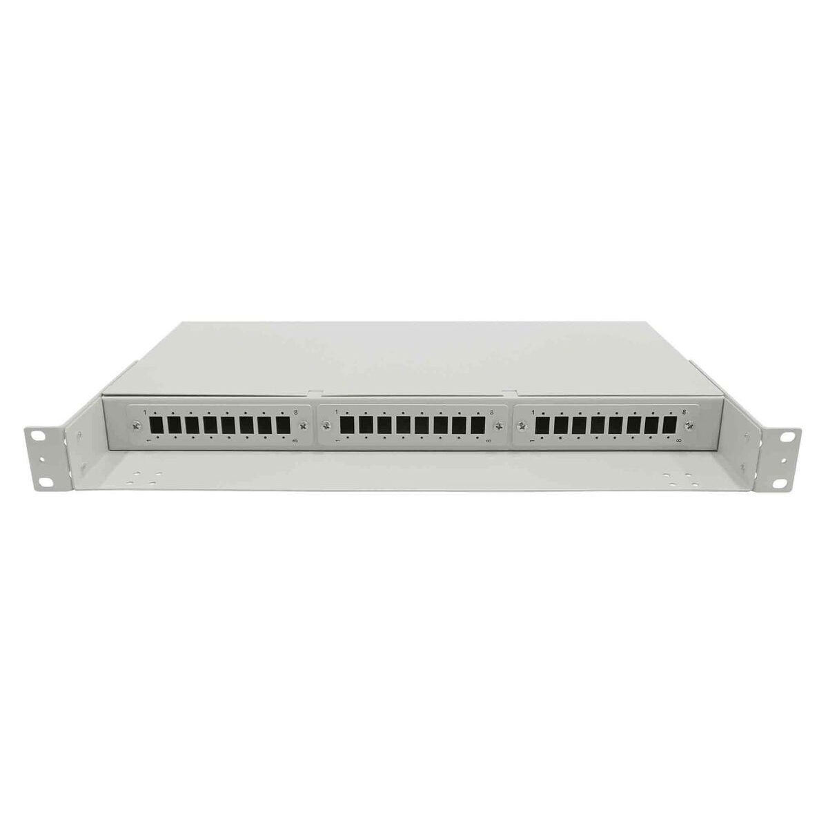 Cabeus FO-19-3FP-24FC/ST/SC-S-T Кросс оптический стоечный, 19, до 24 портов, серый