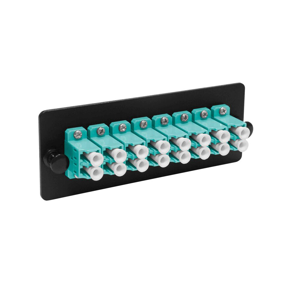 Cabeus FO-FP-4K-8DLCM2-BK-T Модуль до 8 портов DLC(SC) с отверстиями под винты M2 для крепления розеток, черный