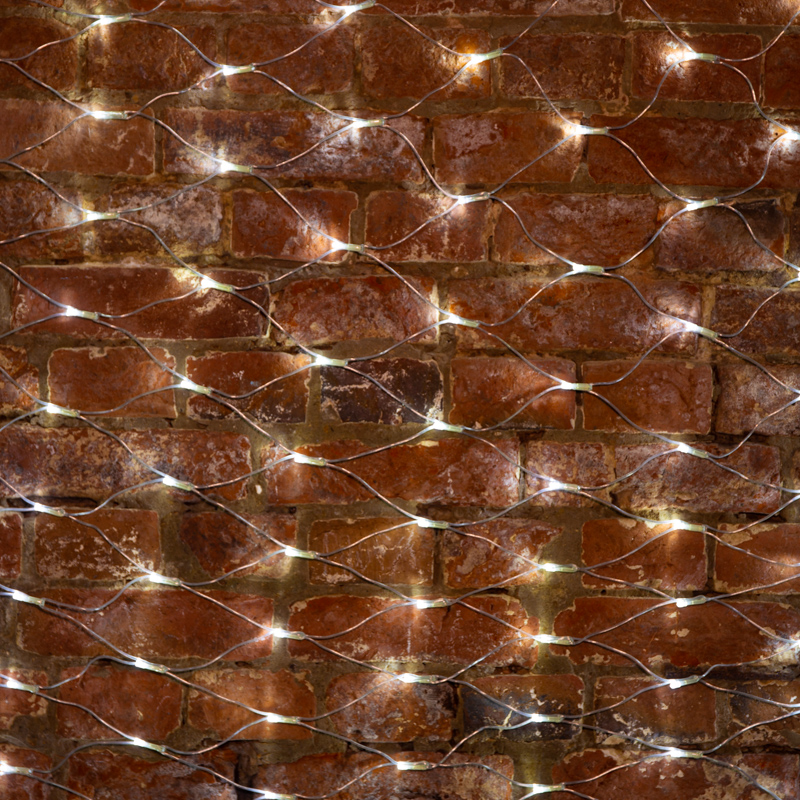 Гирлянда светодиодная Сеть 2х1,5м 288 LED БЕЛЫЙ прозрачный ПВХ IP65 свечение с динамикой 230В блок в комплекте NEON-NIGHT — фото