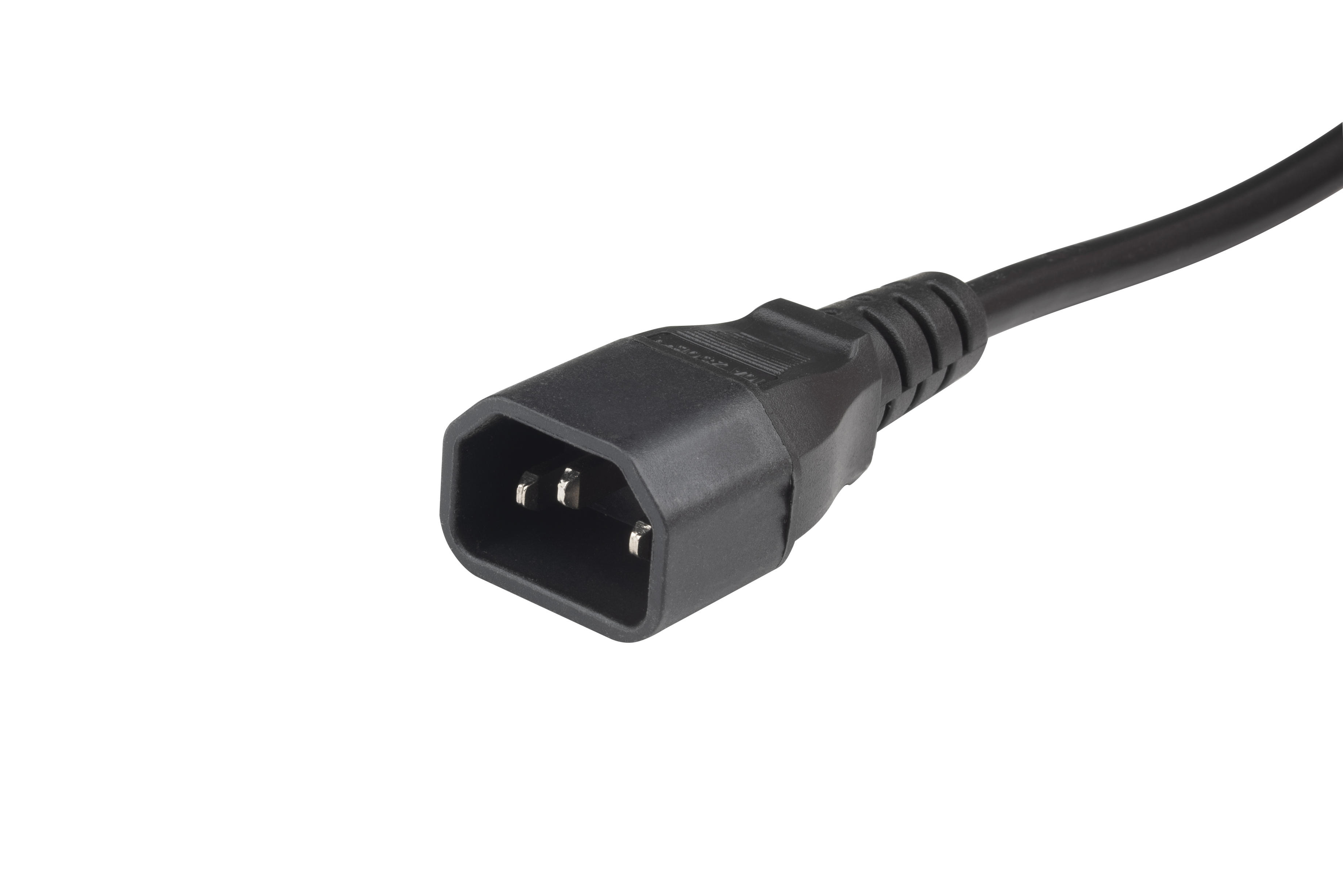 Hyperline PWC-IEC13-IEC14-10-BK Кабель питания монитор-компьютер IEC 320 C13 - IEC 320 C14 (3x1.0), 10A, прямая вилка, 10м, цвет черный (ПВС-АП-3*1,0-250-C13C14-10-10,0 ГОСТ 30851.1-2002 (МЭК 60320-1:1994)) — фото