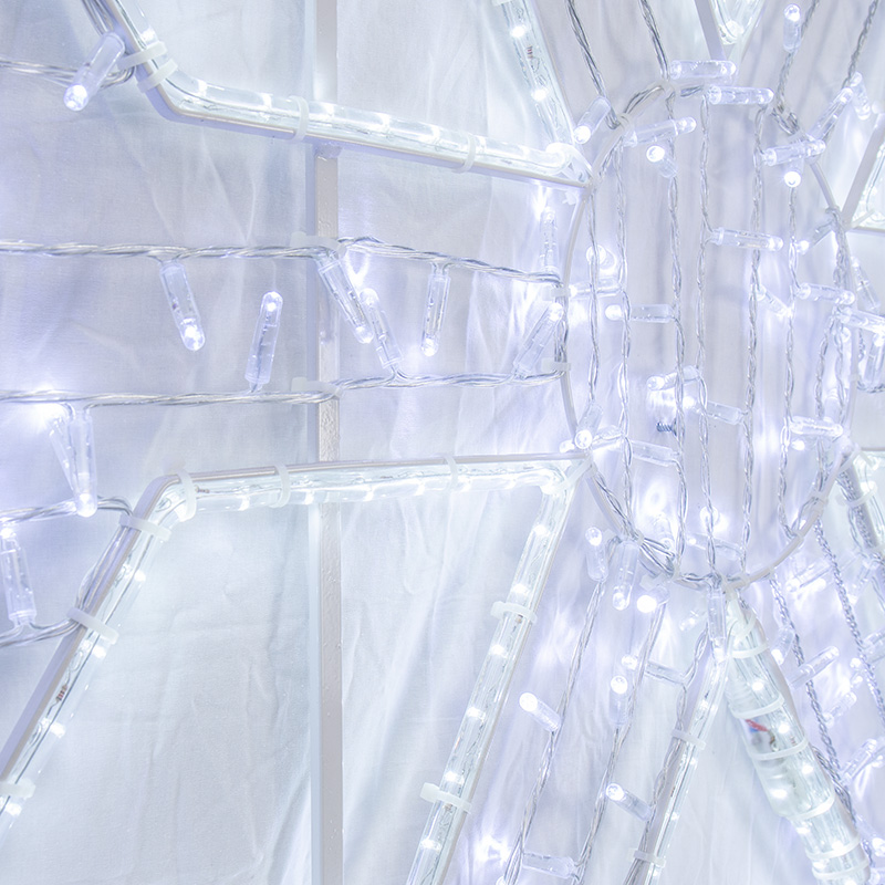 Фигура световая Снежинка 125х120 см, 200 LED, IP65, цвет свечения белый NEON-NIGHT — фото