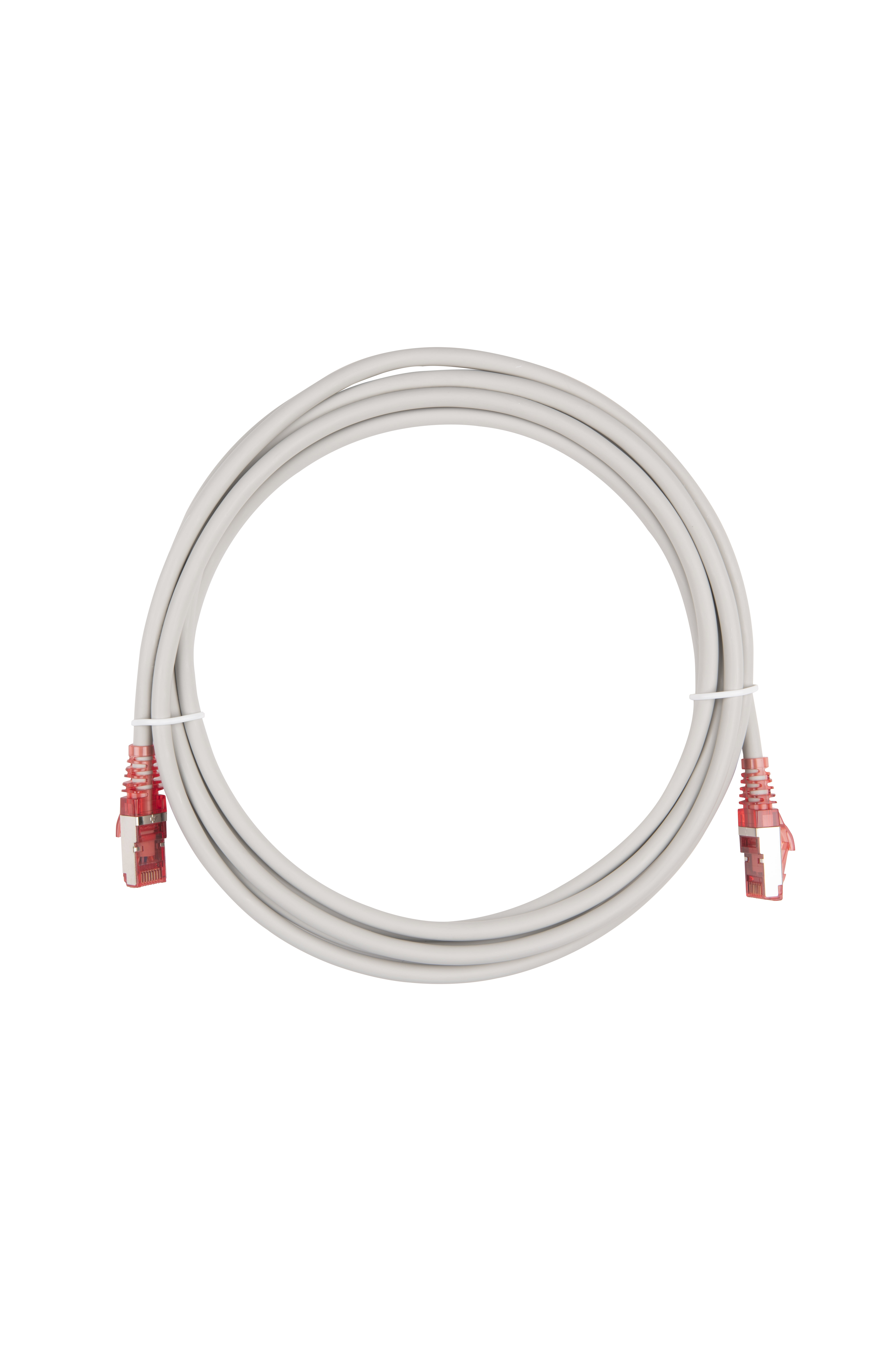 Hyperline PC-LPM-STP-RJ45-RJ45-C5e-3M-LSZH-GY Патч-корд RJ-45/RJ-45, экранированный F/UTP, категория 5e (100% Fluke Component Tested), 26AWG, LSZH, 3 м, серый — фото